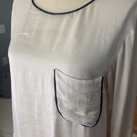 Theory Silk Pajama Style Blouse - Picture 2 of 5